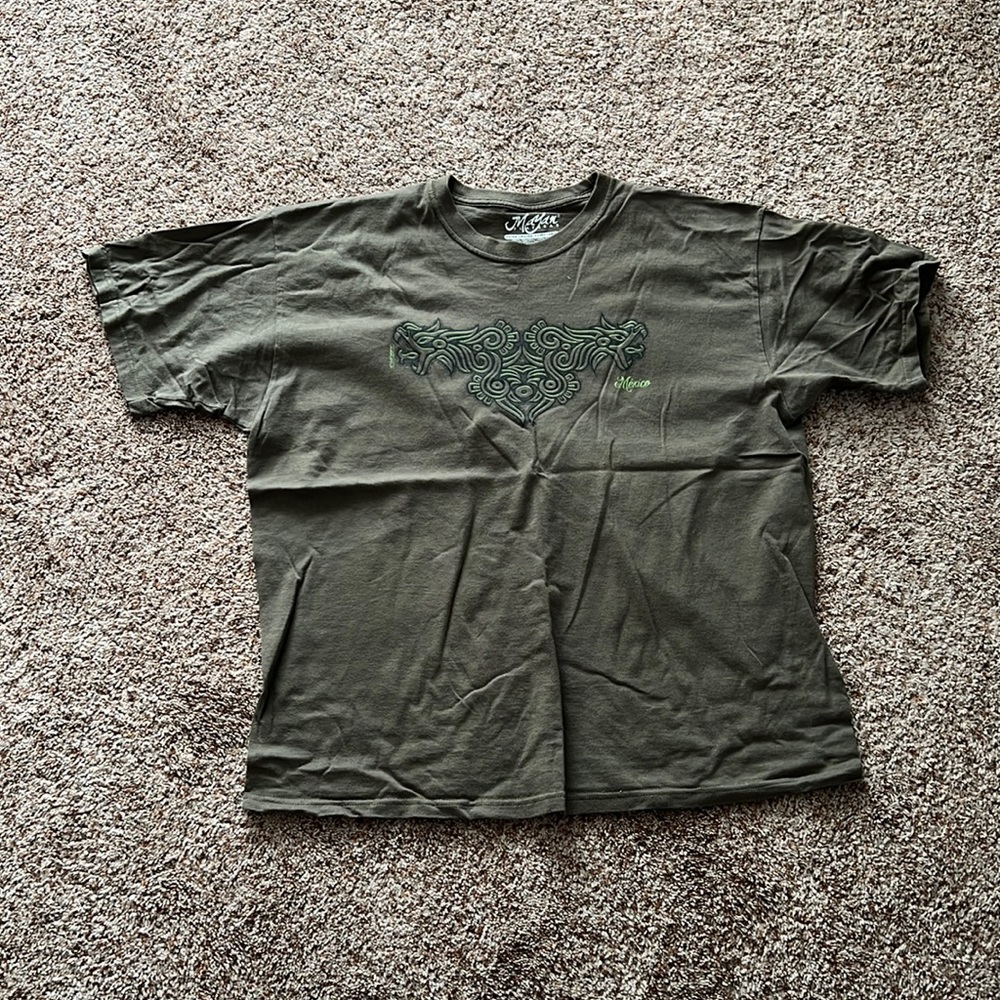 Mexico tshirt, size XL, never worn, olive green